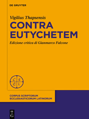 cover image of Contra Eutychetem